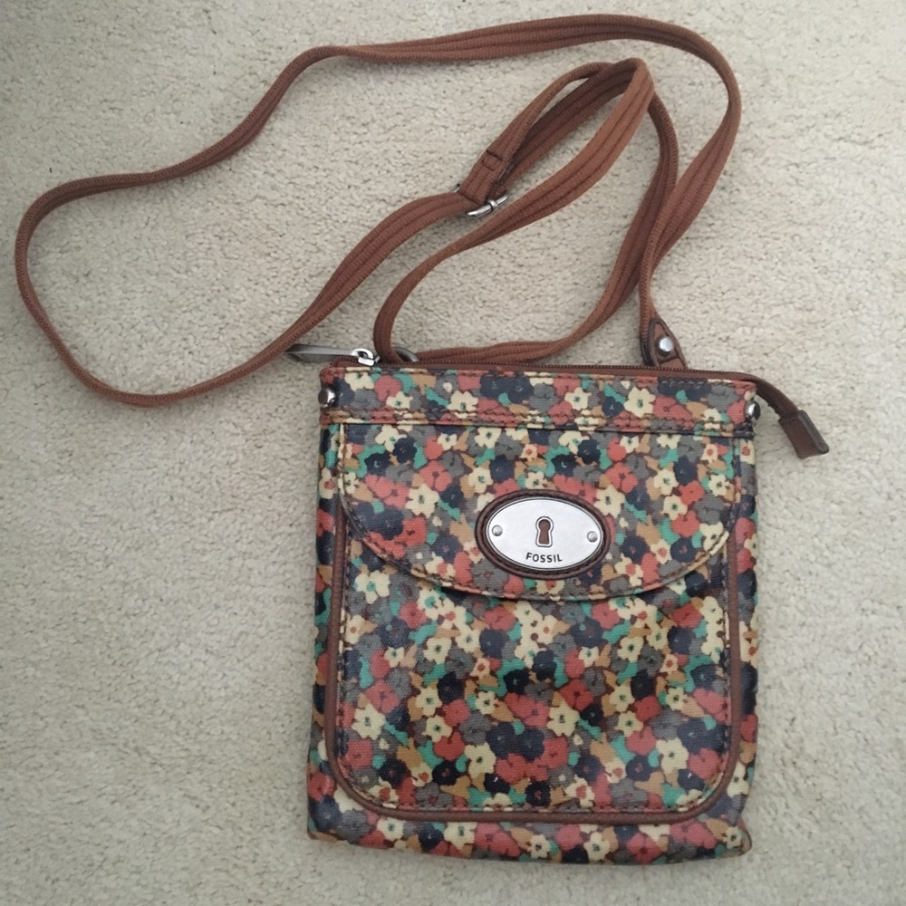 Floral Fossil crossbody purse